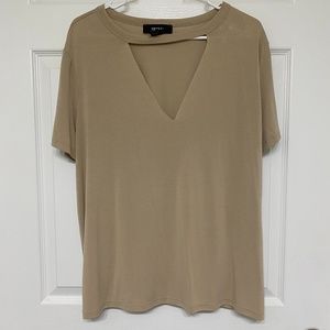 Froever 21+ Tan Short Sleeve Top Size 0X